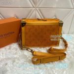 Top Quality Clone L---V Soft Trunk Denim Yellow Cloth Women's Handbag